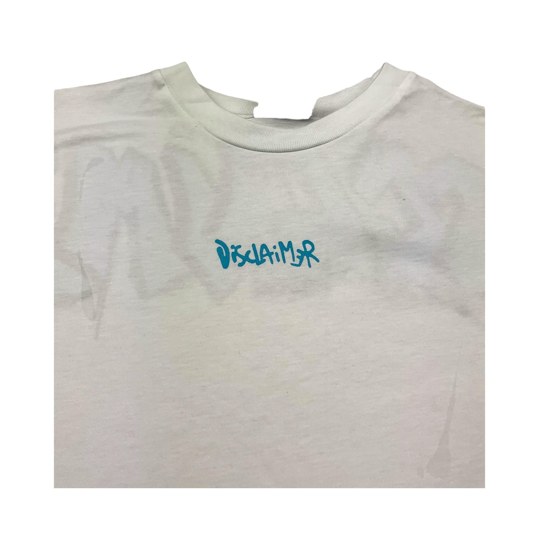 Disclaimer T-Shirt Girocollo Tinta Unita con Stampa per Bambino 25EDK48407 BIANCO DISCLAIMER 