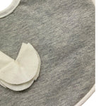 Ninnaoh Bavetta Tinta Unita con Applicazione per Neonata I17122 GRIGIO NINNAOH 