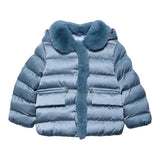 ABEL & LULA giubbino tinta unita con zip e cappuccio Azzurro per Neonata 5818XXX AZZURRO ABEL & LULA 