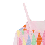 Stella Mccartney Tuta Intera Bretelline Tinta Unita per Bambina TW1A82J ROSA STELLA McCARTNEY 