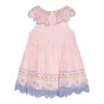 Stella Mccartney Abito Mezza Manica Tinta Unita con Ricami per Bambina TW1052J ROSA STELLA McCARTNEY 