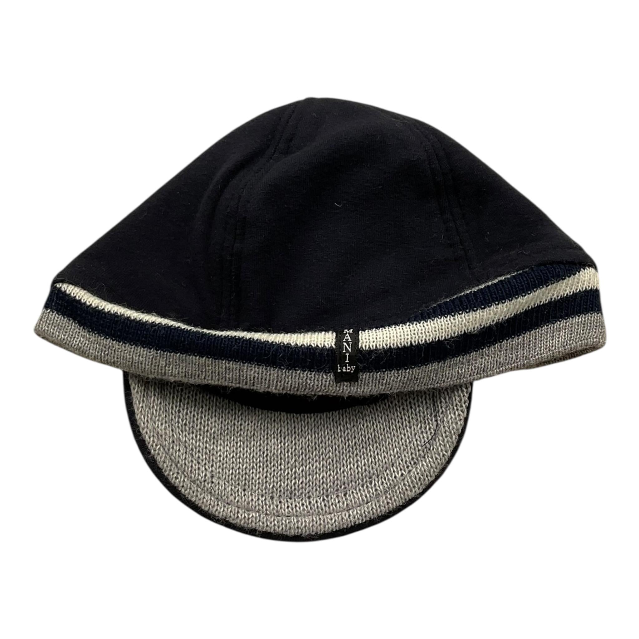 ARMANI BABY cappello tinta unita con logo Blu per Neonato GX4265W BLU ARMANI BABY 