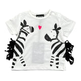 Please T-Shirt Girocollo tinta unita con Stampa Bianco per Neonata MBF4030G20 BIANCO PLEASE 