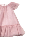 Mayoral Abito Giromanica Tinta Unita con Tulle per Neonata 1850XX ROSA MAYORAL 