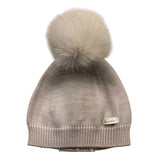 BARCELLINO cappello tinta unita con pon pon Rosa per Neonata 116223 ROSA BARCELLINO 