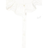 Monnalisa Camicia Tinta Unita con Colletto per Bambina 17EPAT BIANCO MONNALISA 