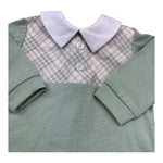 Isabel & Martinez Completo 2 Pezzi Shirt-Ghettina Tinta Unita per Neonato IM25N472 VERDE ISABEL & MARTINEZ 