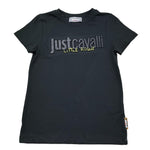 Just Cavalli T-Shirt Girocollo Tinta Unita con Stampa per Bambino JGP26014TS NERO JUST CAVALLI 