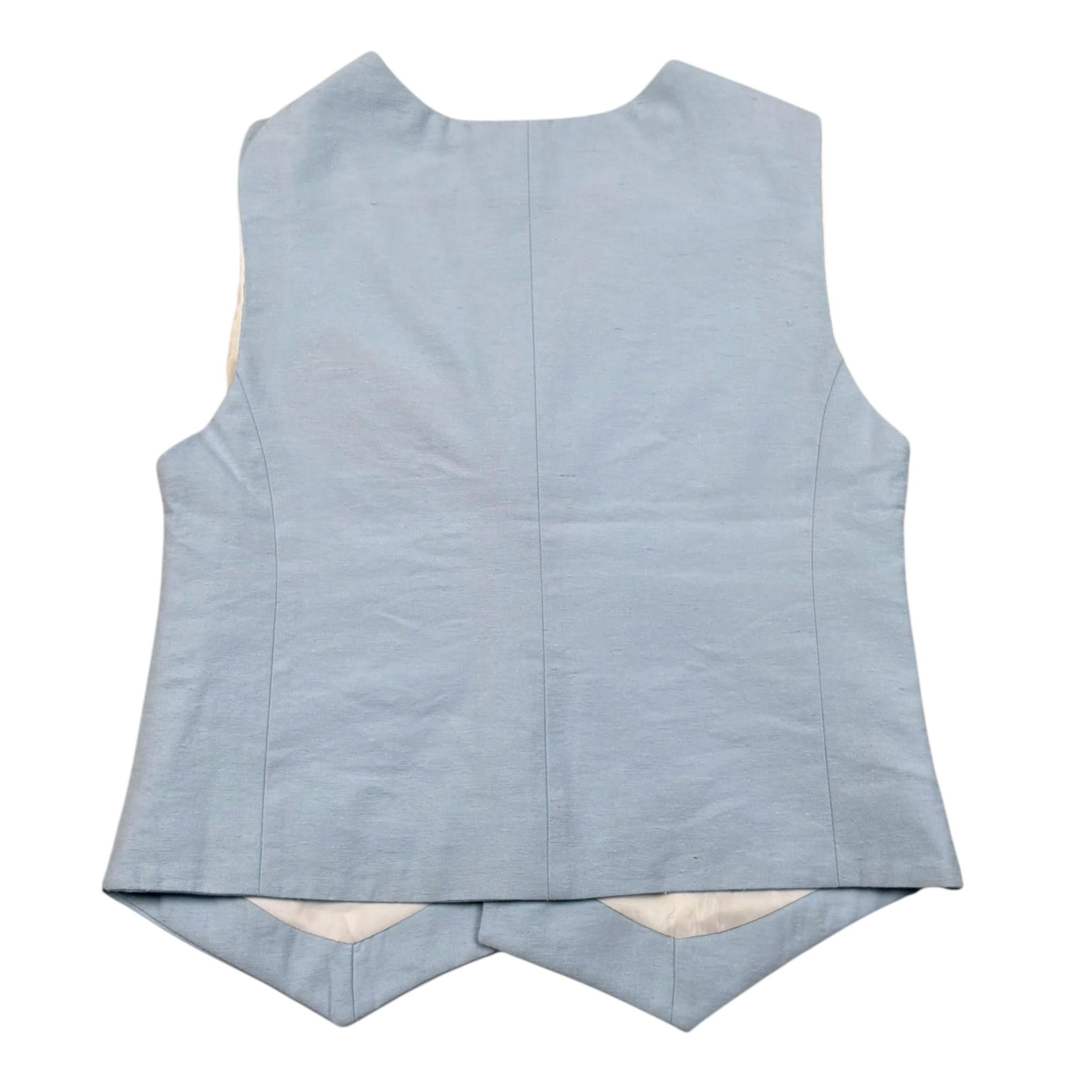 Emanuel Pris Gilet Tinta Unita con Bottoni per Bambino EPC2070R AZZURRO EMANUEL PRIS 