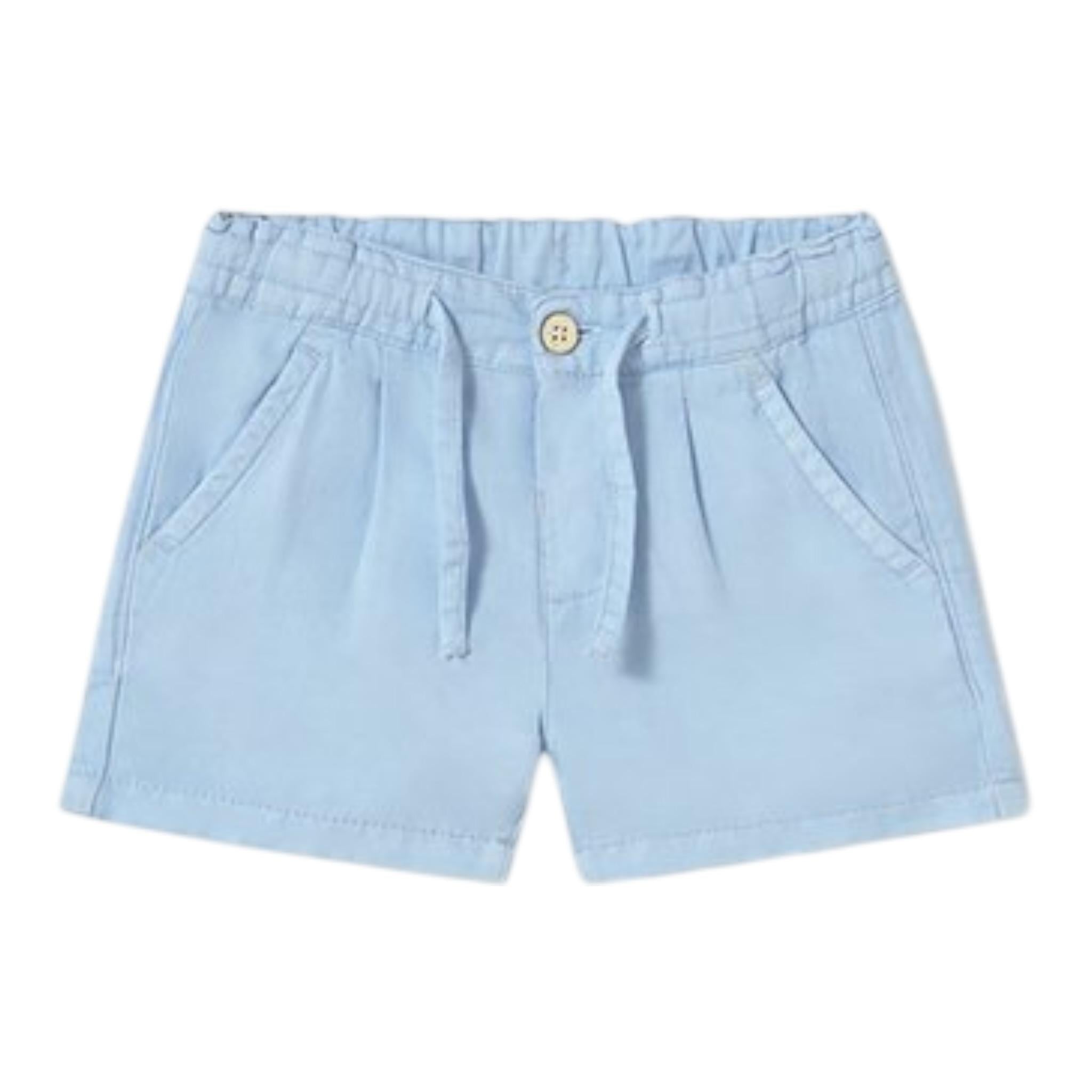 Mayoral Bermuda Tinta Unita con Elastico In Vita per Neonato 12477X AZZURRO MAYORAL 