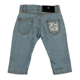 John Richmond Jeans Tinta Unita con Girovita Regolabile per Neonato RIP26024JE AZZURRO JOHN RICHMOND 
