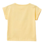Guess T-Shirt Girocollo Tinta Unita con Applicazione per Bambina J5GI09K6YW4 GIALLO GUESS 