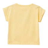 Guess T-Shirt Girocollo Tinta Unita con Applicazione per Bambina J5GI09K6YW4 GIALLO GUESS 