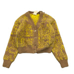 ELISABETTA FRANCHI cardigan tinta unita logato Giallo per Bambina EFMA151 GIALLO ELISABETTA FRANCHI 