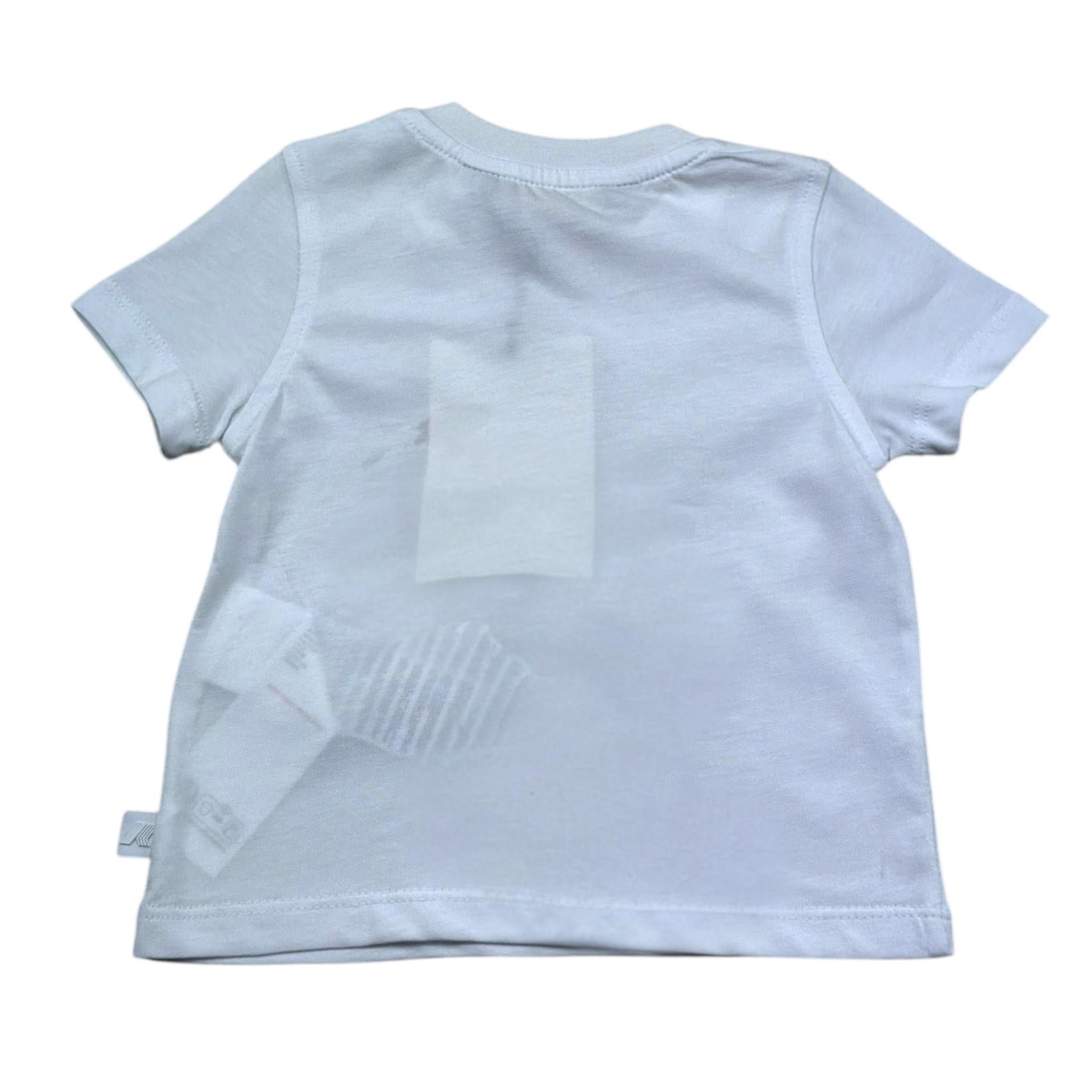 K-Way T-Shirt Girocollo Tinta Unita con Stampa per Neonato K2158JW BIANCO K-WAY 