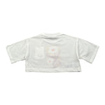 Il Gufo T-Shirt Girocollo Tinta Unita con Stampa per Neonata P25TS477MF001N BIANCO IL GUFO 