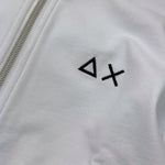 Suns68 Felpa Tinta Unita con Zip Cappuccio E Logo per Bambino CPF35310 BIANCO SUNS68 