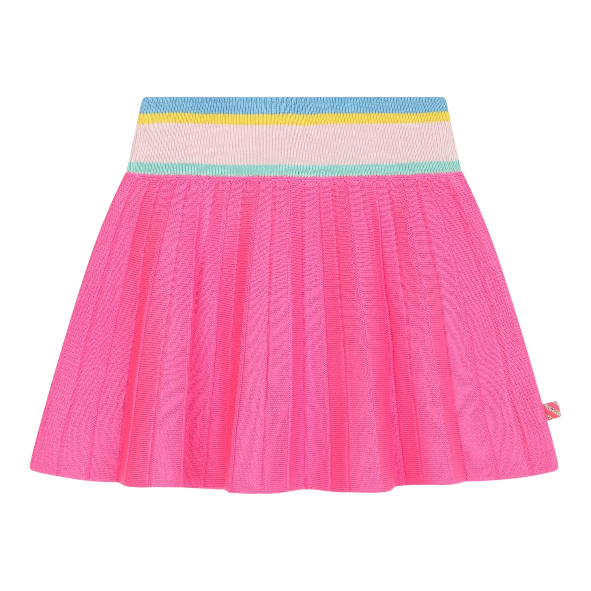 BillIEBLUSH gonna tinta unita con elastico in vita in contrasto Rosa per Bambina U20421 ROSA BillIEBLUSH 