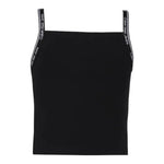 Calvin Klein Canotta Tinta Unita con Logo per Bambina IG0IG02436 NERO CALVIN KLEIN 