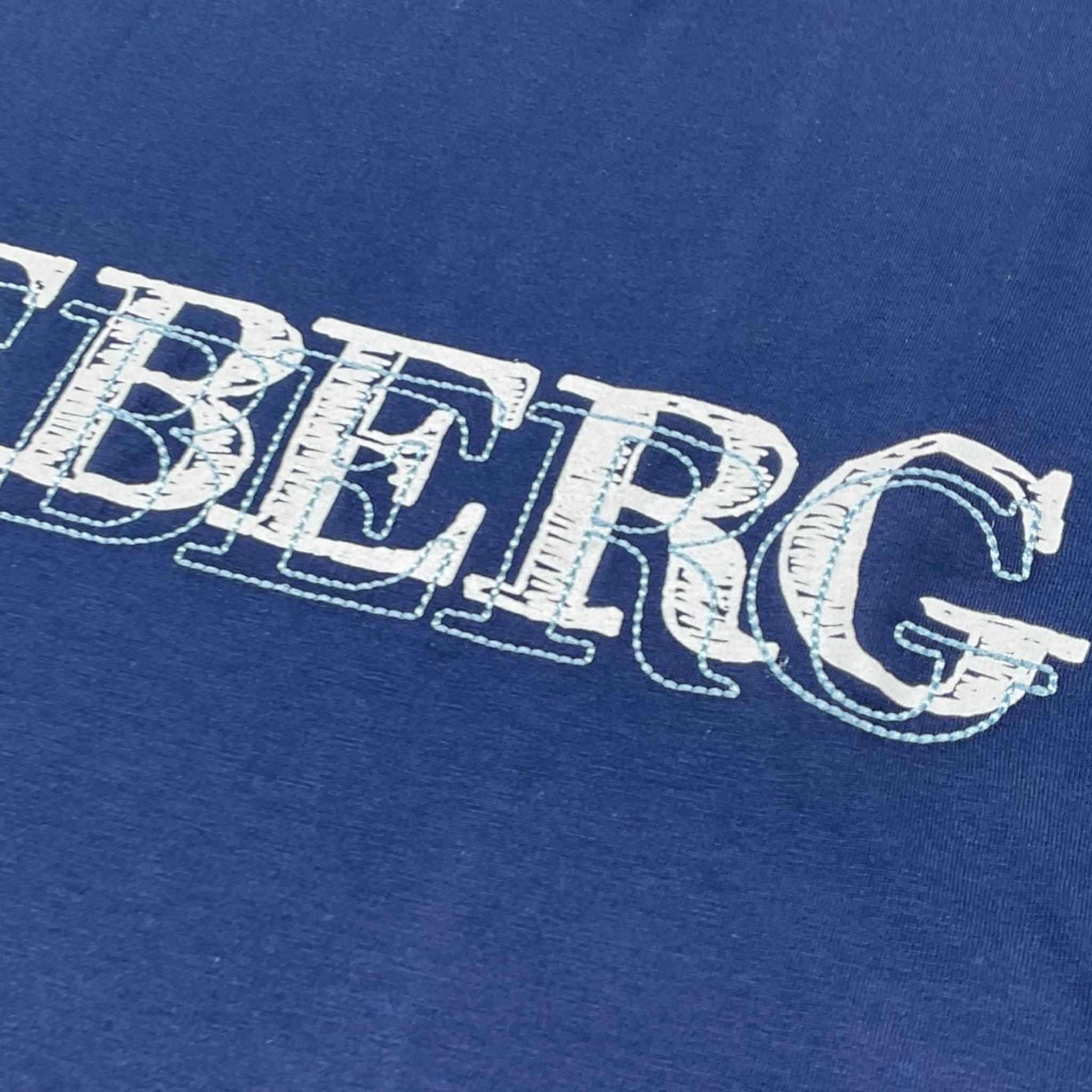 Iceberg T-Shirt Girocollo Tinta Unita con Stampa per Bambino TSICE5111J BLU ICEBERG 