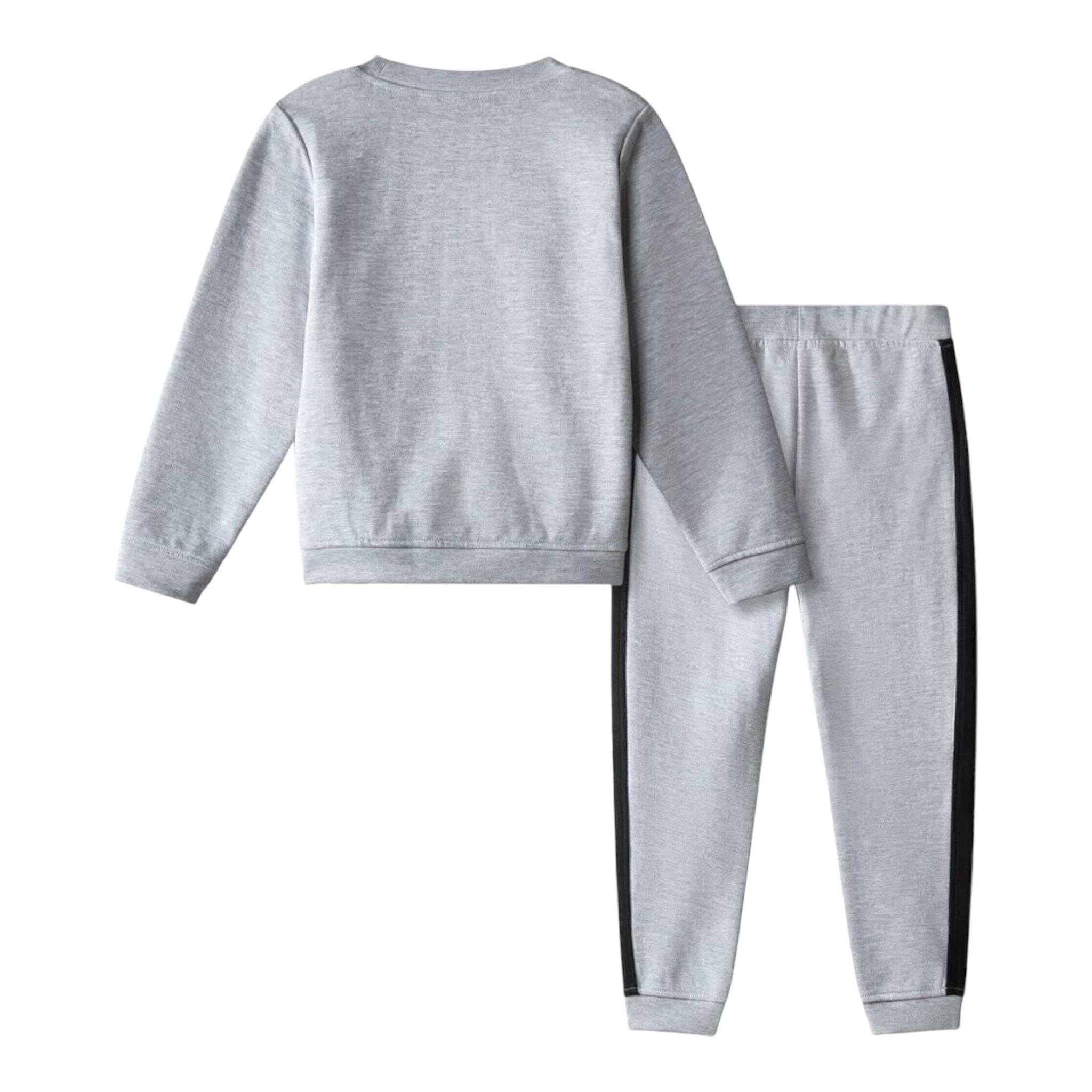The North Face Completi 2 Pezzi Bicolore Felpa-Pantalone per Bambino NF0A84N3DYX GRIGIO/NERO THE NORTH FACE 