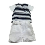 I Delfi Completo 2 Pezzi T-Shirt-Bermuda per Neonato 25P5327 BIANCO I DELFI 