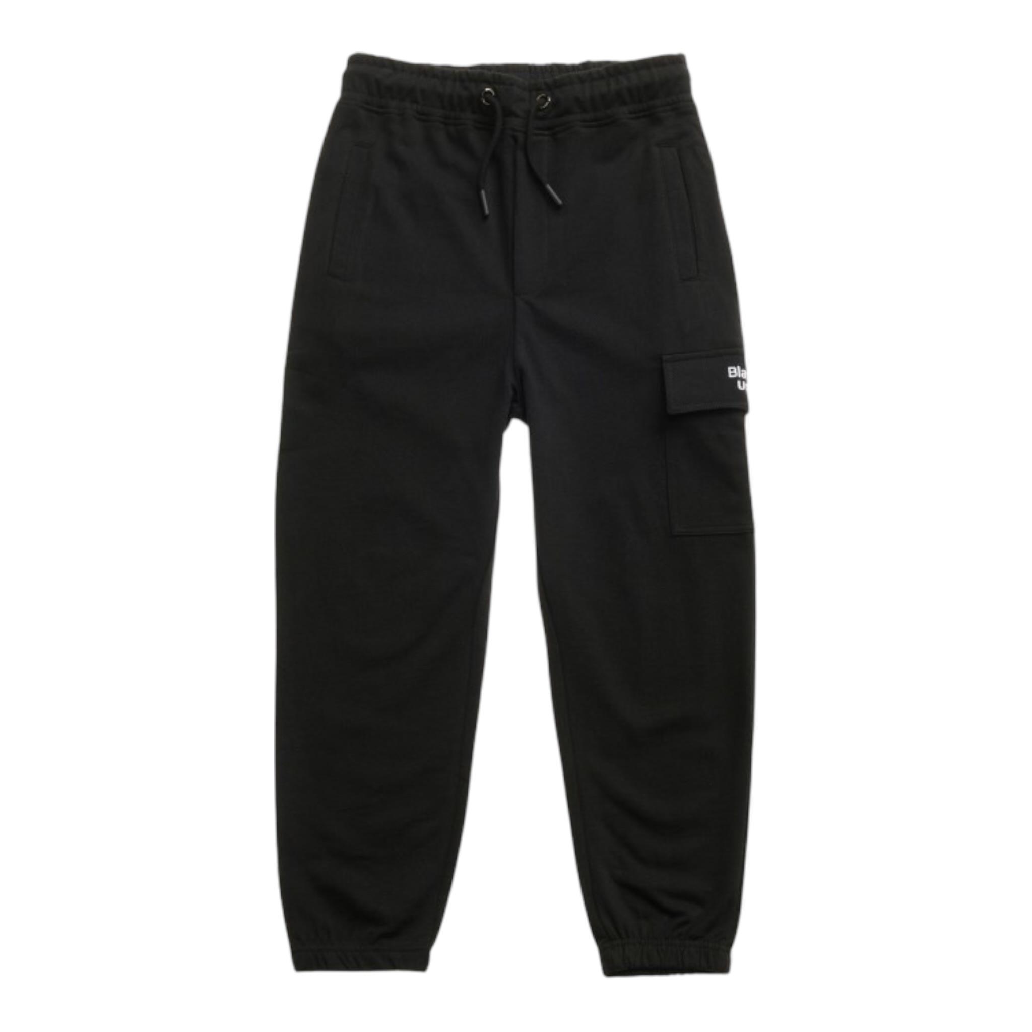 Blauer Pantalone Tuta Tinta Unita con Logo per Bambino 25SBLKP01554X NERO BLAUER 