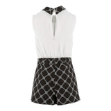 Elisabetta Franchi Tuta Giromanica Bicolore per Bambina EFTA100XX BIANCO/NERO ELISABETTA FRANCHI 