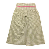 La Stupenderia Pantalone Tinta Unita con Fantasia Quadri per Bambina TJPN76 VERDE LA STUPENDERIA 