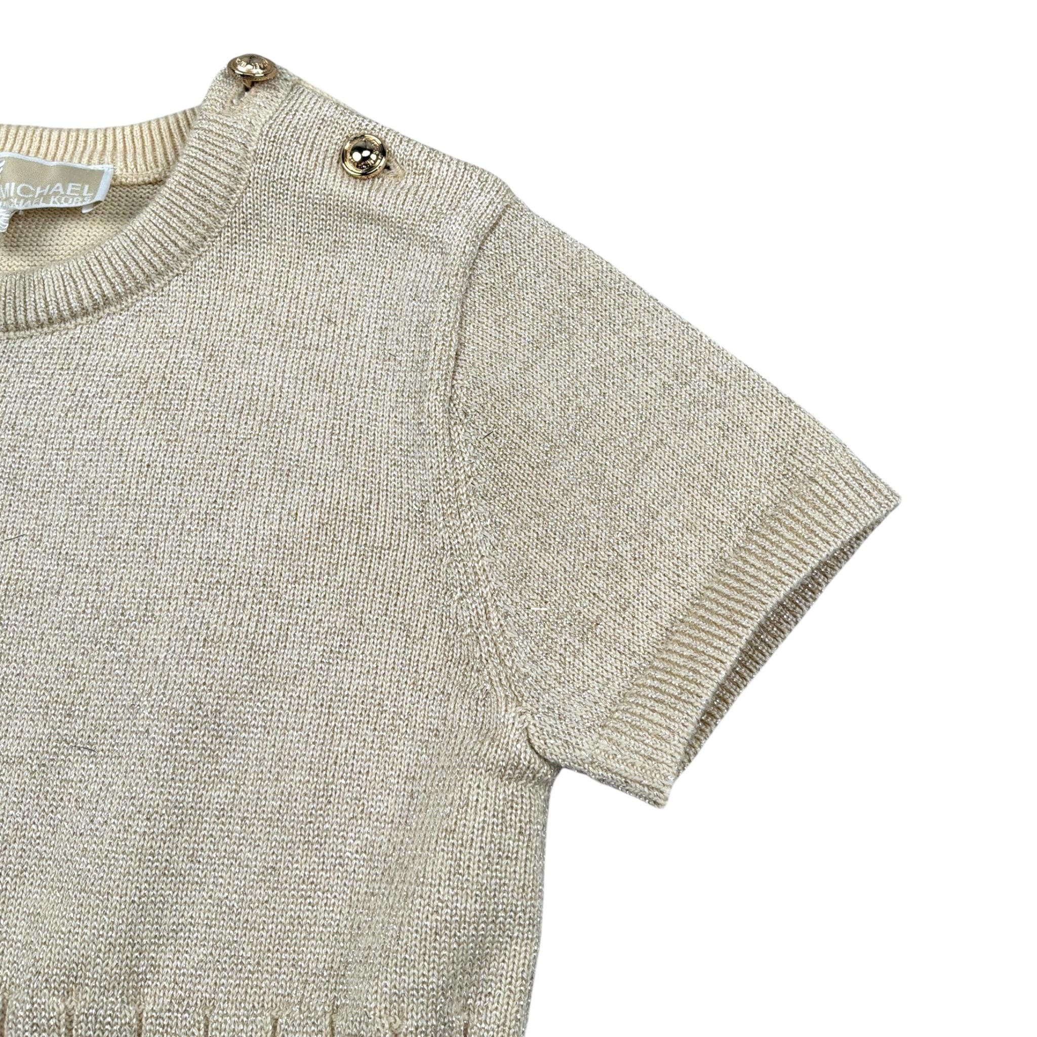 Michael Kors Abito Mezza Manica tinta unita Oro per Bambina R30310J ORO MICHAEL KORS 