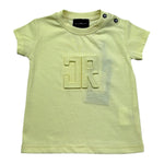 John Richmond T-Shirt Girocollo Tinta Unita con Logo per Neonato RIP26008TS GIALLO JOHN RICHMOND 