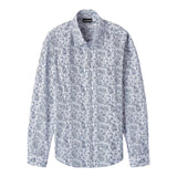 Sarabanda Camicia Manica Lunga Tinta Unita Stampa Fantasia per Bambino 08603 BIANCO SARABANDA 