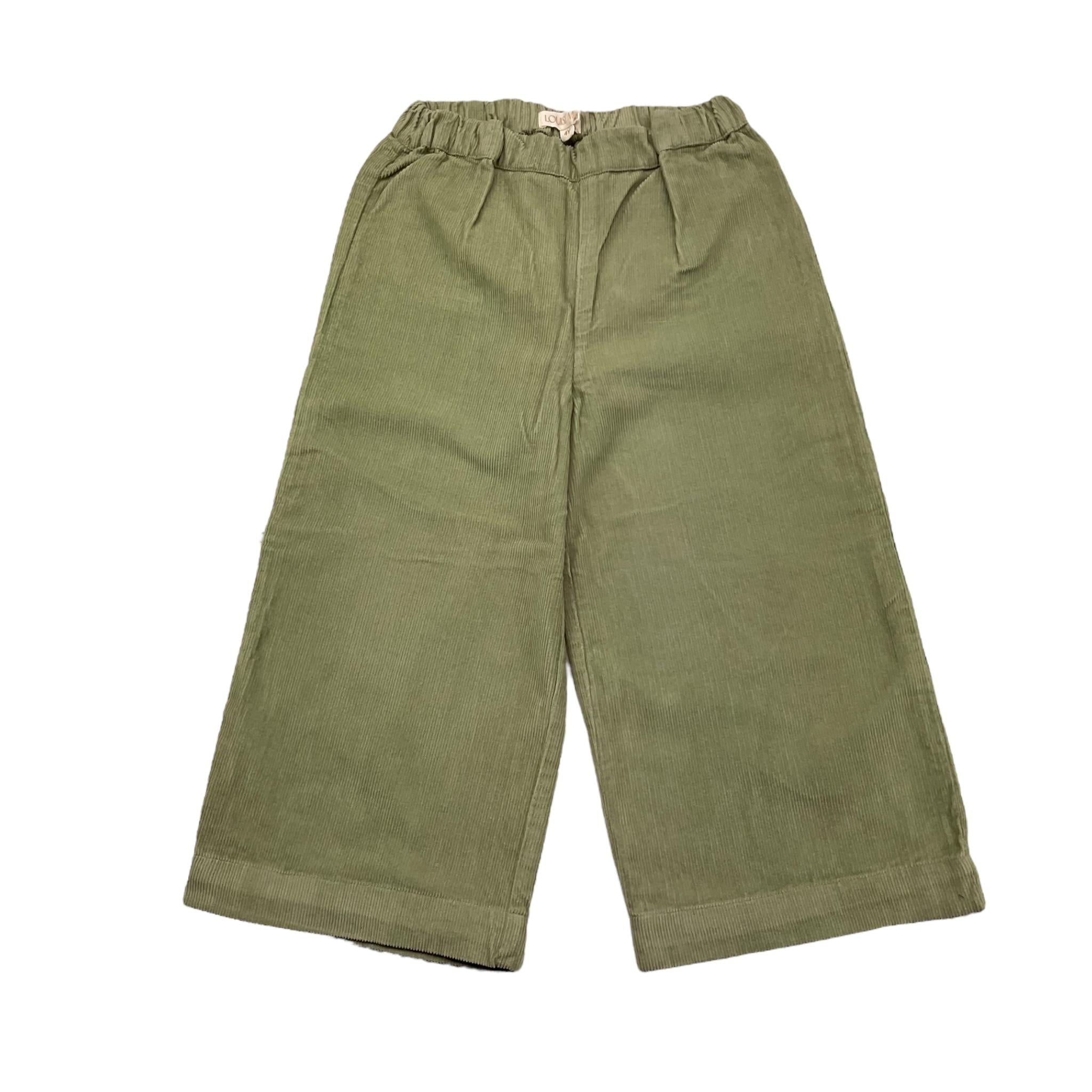 LOUISE MISHA pantalone tinta unita modello a palazzo Verde per Bambina GRIW24P0154 VERDE LOUISE MISHA 