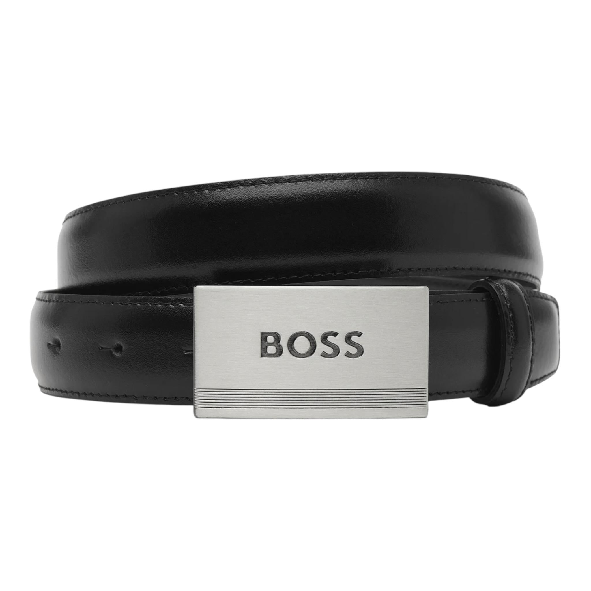 Boss Cintura Tinta Unita con Logo per Bambino J51741 NERO BOSS 