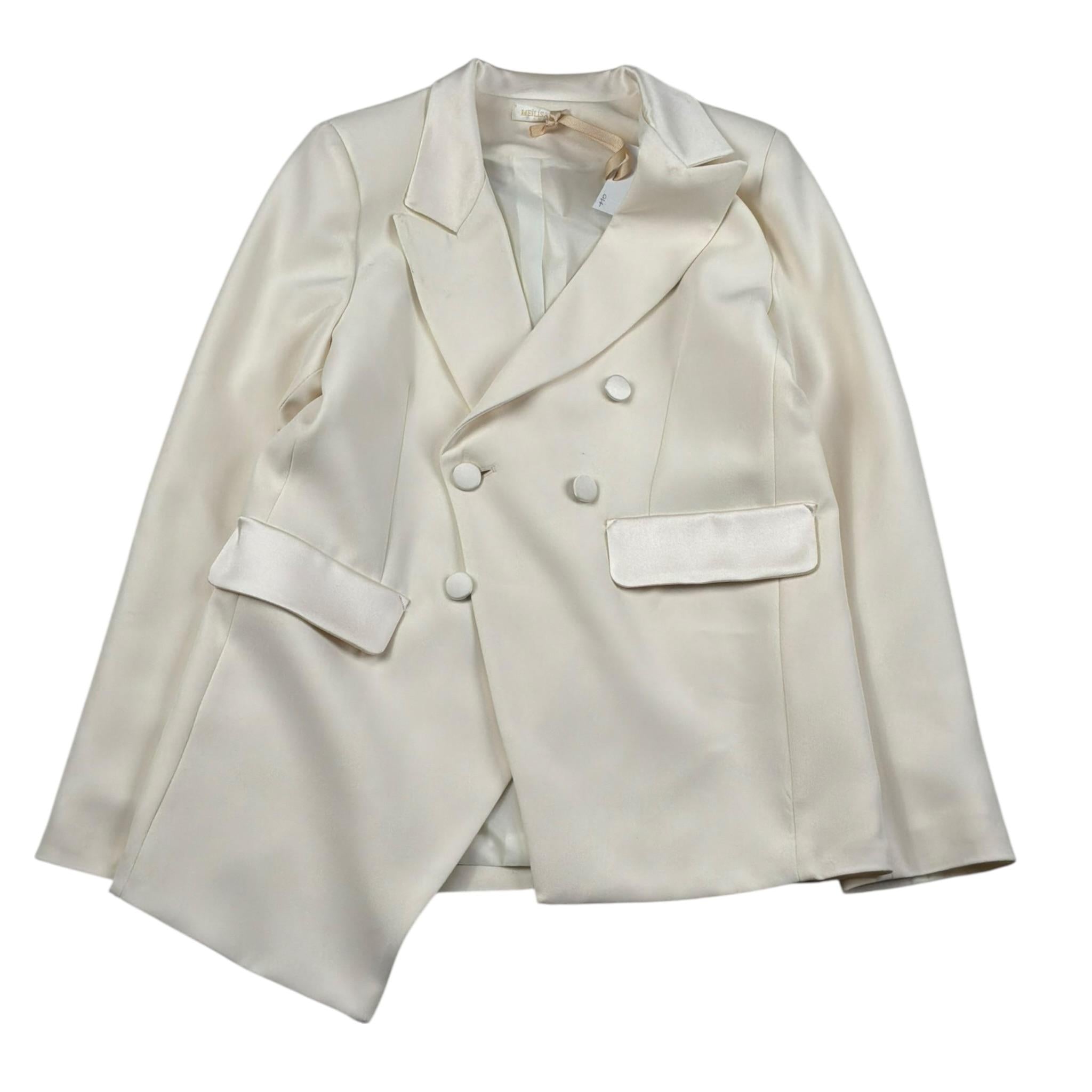 Meilisa Bai Giacca Tinta Unita con Bottoni per Bambina FL6162 PANNA MEILISA BAI 