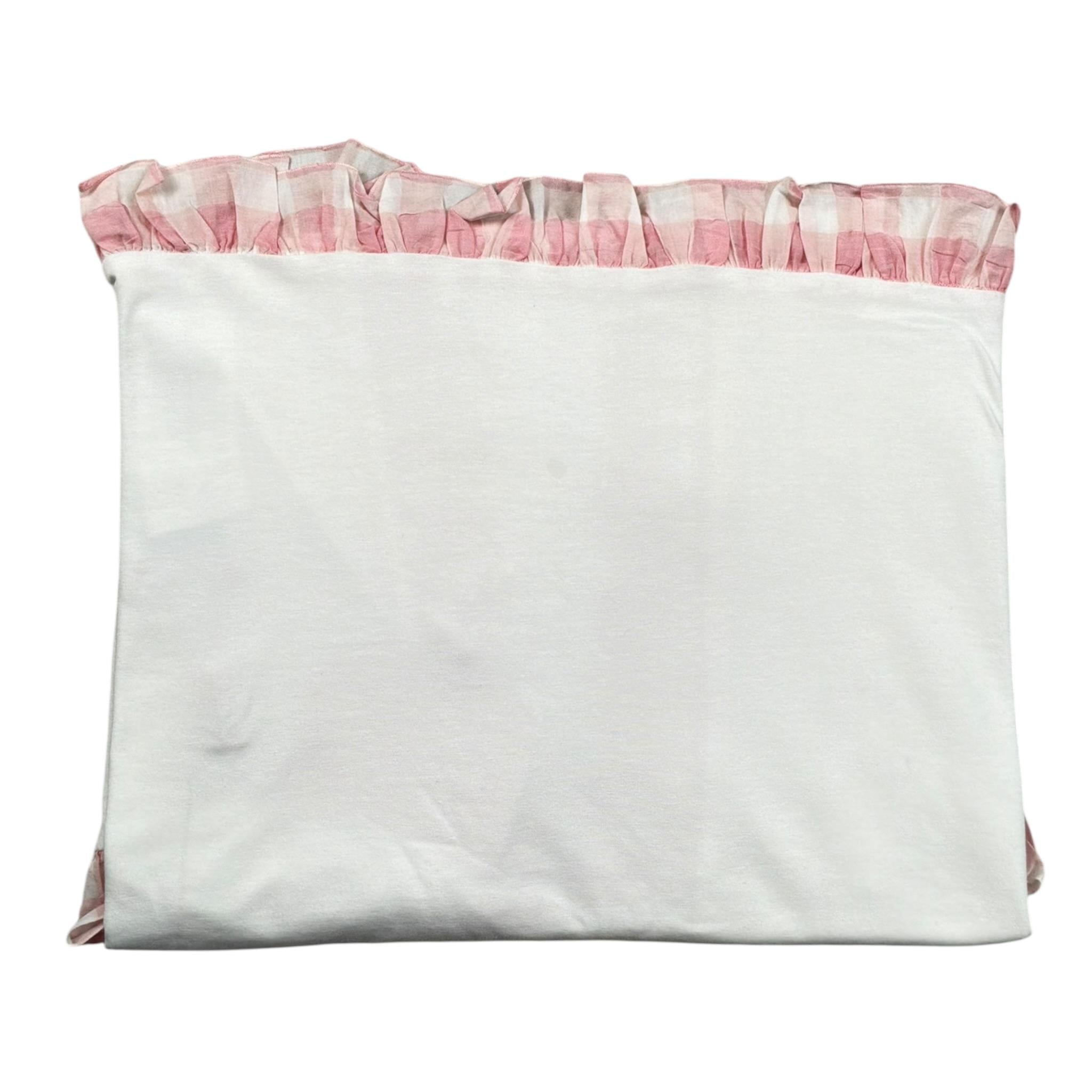Miss Blumarine Coperta Tinta Unita con Ruches per Neonata MBL2394 BIANCO MISS BLUMARINE 
