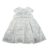 Chicchi Volanti Abito Mezza Manica tinta unita Bianco per Bambina CTW06 BIANCO CHICCHI VOLANTI 