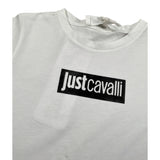 Just Cavalli T-Shirt Girocollo tinta unita con Stampa Bianco per Bambino JMTS002 BIANCO JUST CAVALLI 
