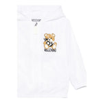 Moschino Giubbino Tinta Unita con Cappuccio per Neonato MUS022 BIANCO MOSCHINO 