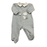 LALALU' tutina tinta unita con stampa Azzurro per Neonato TCL1NX AZZURRO LALALU' 