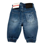 Cesare Paciotti Pantalone Effetto Denim Tinta Unita con Elastico In Vita per Bambino PTP5101BX BLU CESARE PACIOTTI 