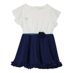 Liu Jo Abito Bicolore Mezza Manica Velato per Bambina KA5133J BIANCO/BLU LIU JO 