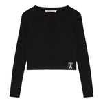 PATRIZIA PEPE shirt girocollo tinta unita Nero per Bambina 7K0050 NERO PATRIZIA PEPE 