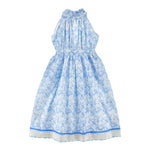 Philosophy Abito Tinta Unita con Fantasia Fiori per Bambina I1E909 AZZURRO PHILOSOPHY 