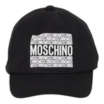 Moschino Berretto Tinta Unita con Stampe Logo per Neonato HOX00W NERO MOSCHINO 