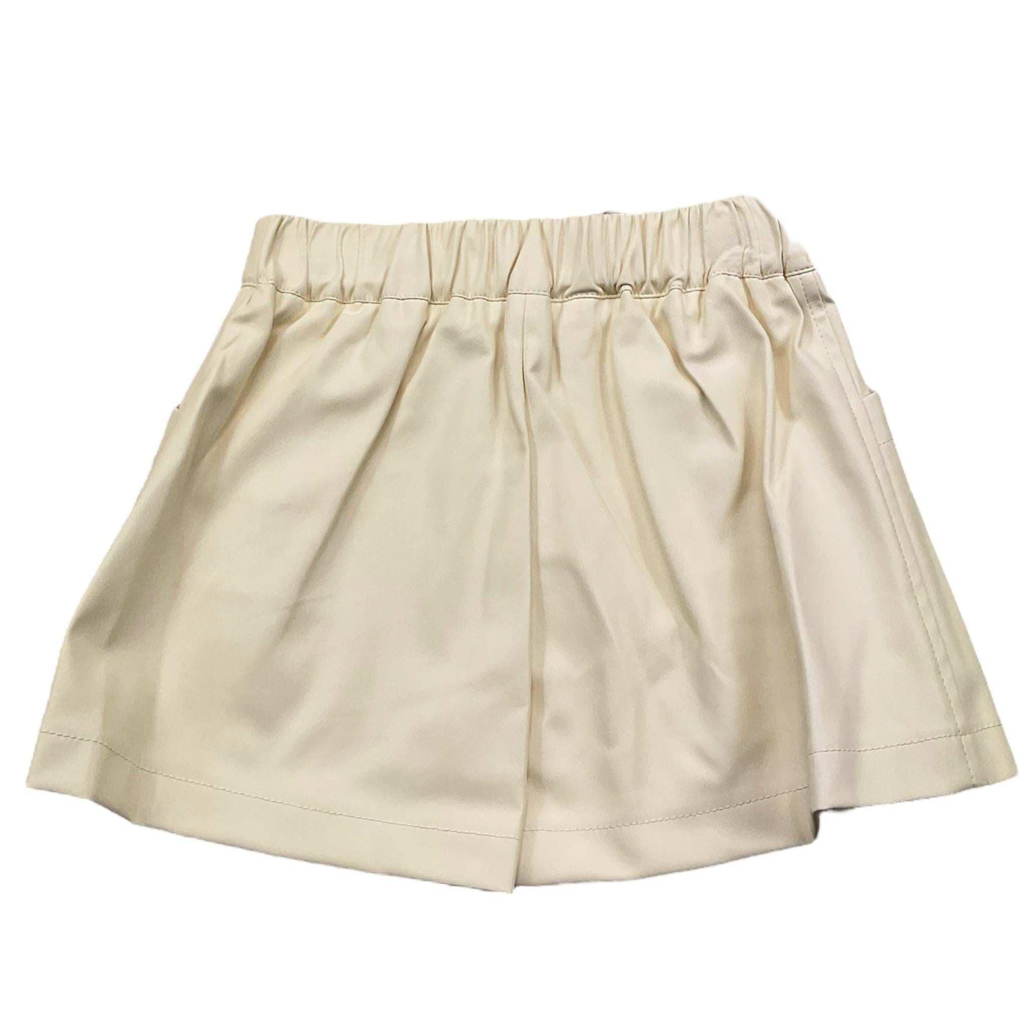 LIU JO short tinta unita ecopelle Panna per Bambina KF4012J PANNA LIU JO 