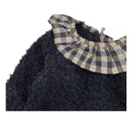 PETIT INDI completo 2 pezzi maglia-culotte Blu per Neonata AW24B0453 BLU PETIT INDI 