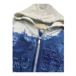 Trussardi Felpa con Zip E Cappuccio Bicolore per Bambino TBP26114FE BIANCO/BLU TRUSSARDI 