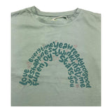 LOSAN shirt girocollo tinta unita con stampa Verde acqua per Neonata 51032941022015 VERDE ACQUA LOSAN 