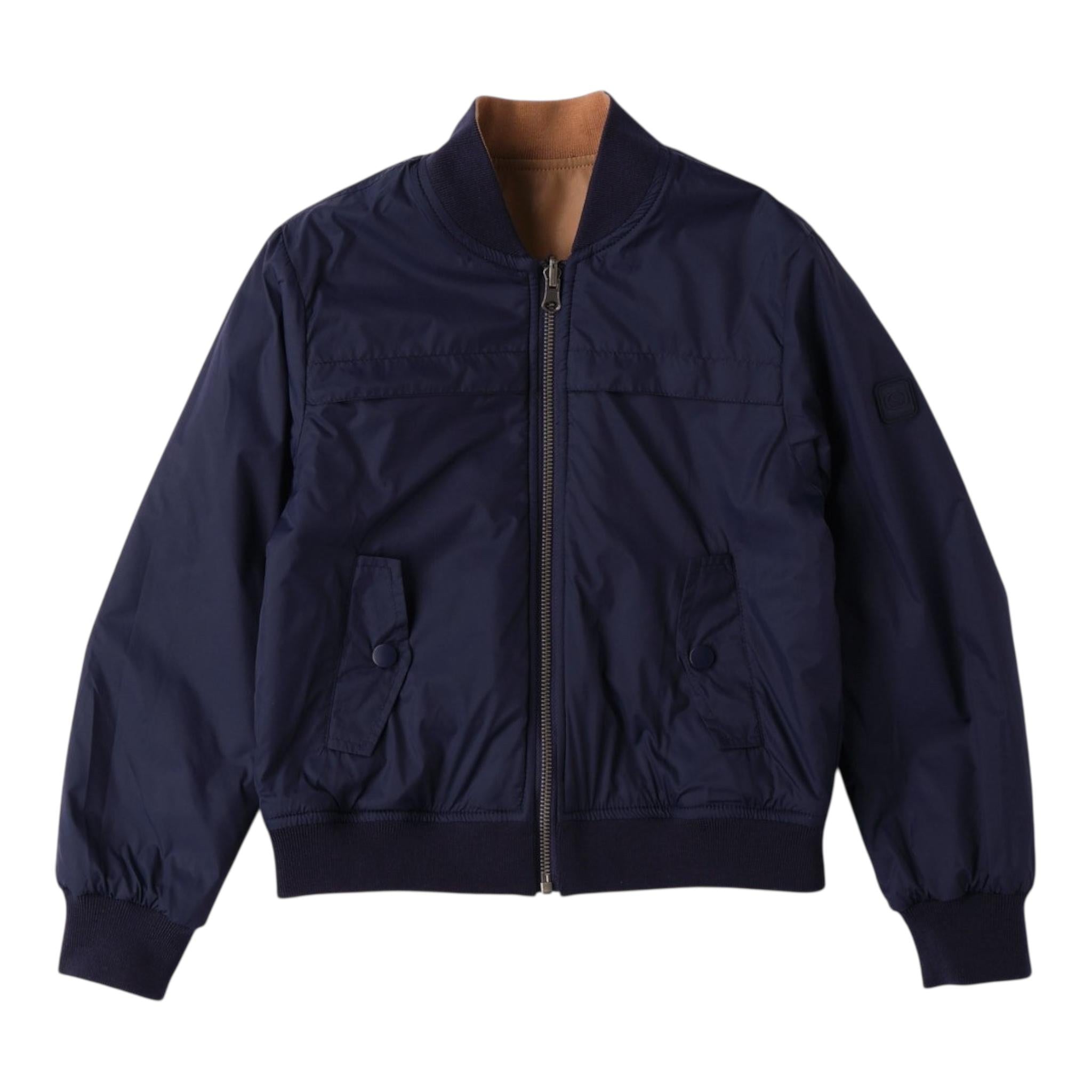 Sarabanda Giubbino In Ecopelle Reversibile Bicolore per Bambino 0B771 CAMMELLO/BLU SARABANDA 